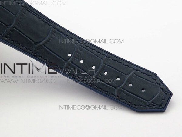 Classic Fusion 45mm DLC SRF Best Edition Blue dial On Blue Gummy Strap A2892 - Image 11