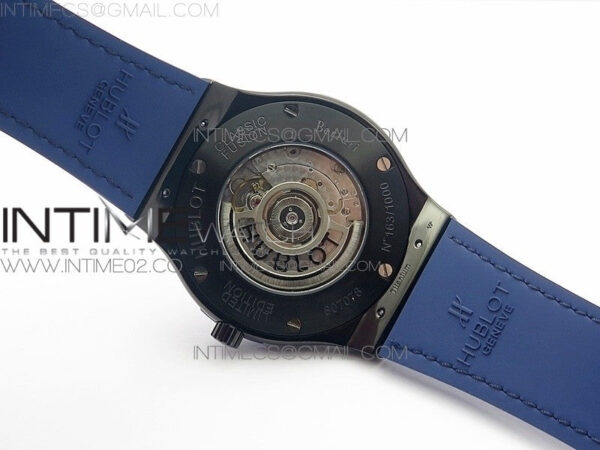 Classic Fusion 45mm DLC SRF Best Edition Blue dial On Blue Gummy Strap A2892 - Image 14
