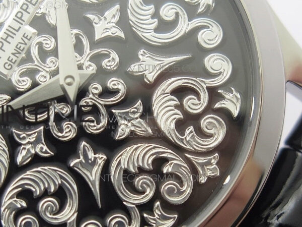 Classic 5088 100P-001 Engraved Case FLF Best Edition Engraved Dial on Black Leather strap Cal.240 - Image 5