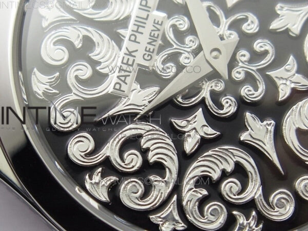 Classic 5088 100P-001 Engraved Case FLF Best Edition Engraved Dial on Black Leather strap Cal.240 - Image 6
