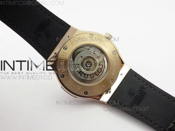 Classic Fusion 45mm RG Berluti Scritto SRF Best Edition Brown Leather Dial On Gummy Strap A2892 - Image 14
