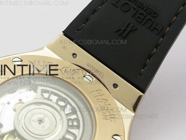 Classic Fusion 45mm RG Berluti Scritto SRF Best Edition Brown Leather Dial On Gummy Strap A2892 - Image 16