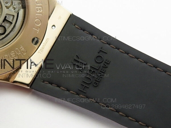 Classic Fusion 45mm RG Berluti Scritto SRF Best Edition Brown Leather Dial On Gummy Strap A2892 - Image 17