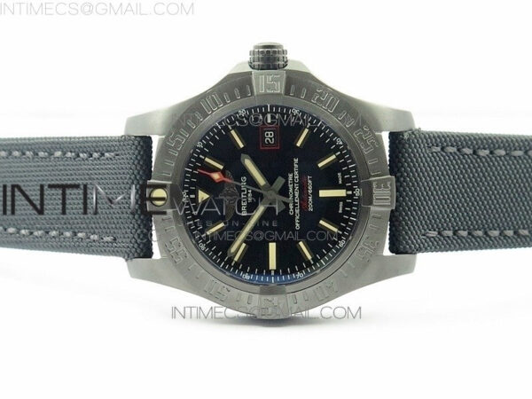 AVENGER BLACKBIRD V17311 Ti DLC 1:1 Best Edition Black Dial on Nylon Strap A2824 - Image 3