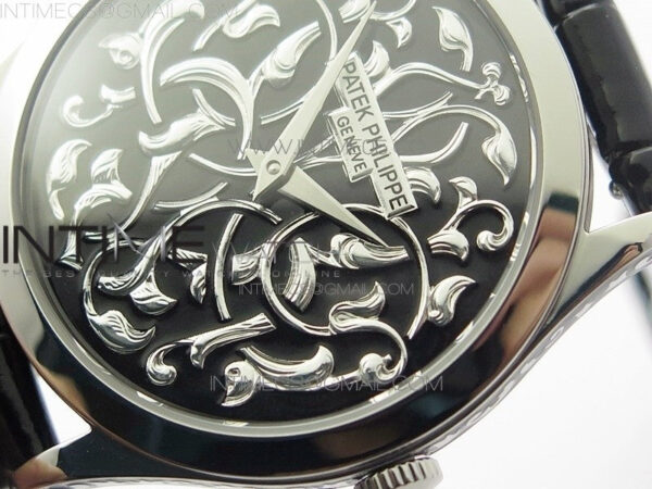 Classic 5088 100P Engraved Case FLF Best Edition Engraved Dial on Black Leather strap Cal.240 - Image 4