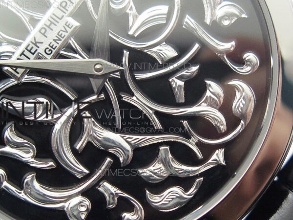 Classic 5088 100P Engraved Case FLF Best Edition Engraved Dial on Black Leather strap Cal.240 - Image 5
