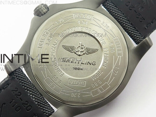 AVENGER BLACKBIRD V17311 Ti DLC 1:1 Best Edition Black Dial on Nylon Strap A2824 - Image 15