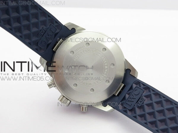 Aquatimer Chrono SS BLS Best Edition Blue Dial on Blue Rubber Strap A7750 - Image 16
