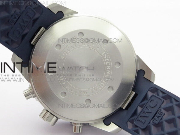 Aquatimer Chrono SS BLS Best Edition Blue Dial on Blue Rubber Strap A7750 - Image 17