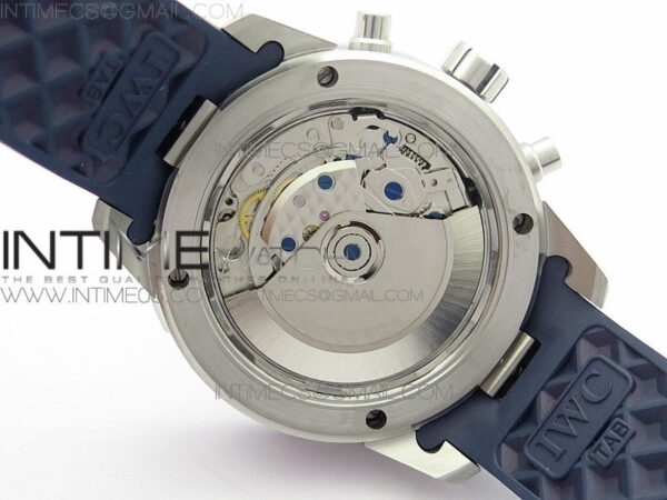 Aquatimer Chrono SS BLS Best Edition Blue Dial on Blue Rubber Strap A7750 - Image 20
