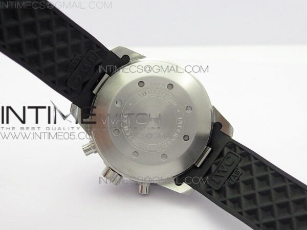 Aquatimer Chrono SS BLS Best Edition Black Dial on Black Rubber Strap A7750 - Image 15