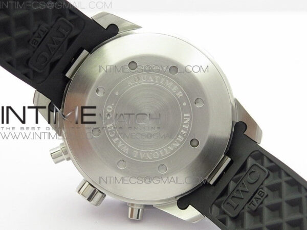 Aquatimer Chrono SS BLS Best Edition Black Dial on Black Rubber Strap A7750 - Image 16