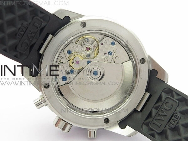 Aquatimer Chrono SS BLS Best Edition Black Dial on Black Rubber Strap A7750 - Image 18