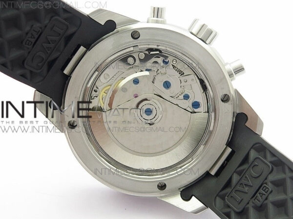 Aquatimer Chrono SS BLS Best Edition Black Dial on Black Rubber Strap A7750 - Image 19