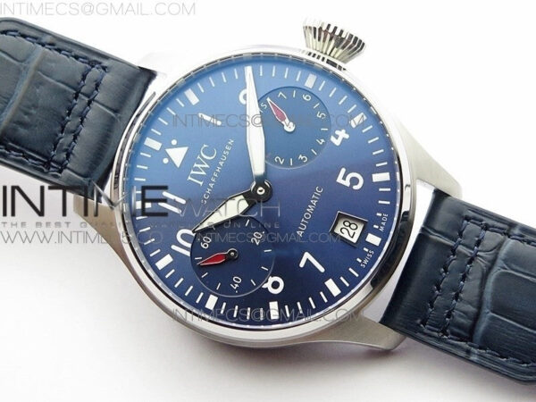 Big Pilot IW501008 Real PR SS ZF 1:1 Best Edition Blue Dial on Blue Leather Strap A51111 - Image 2
