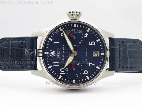 Big Pilot IW501008 Real PR SS ZF 1:1 Best Edition Blue Dial on Blue Leather Strap A51111 - Image 3
