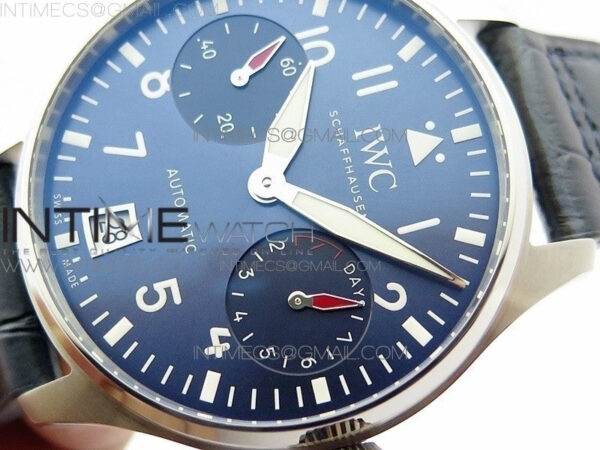 Big Pilot IW501008 Real PR SS ZF 1:1 Best Edition Blue Dial on Blue Leather Strap A51111 - Image 4