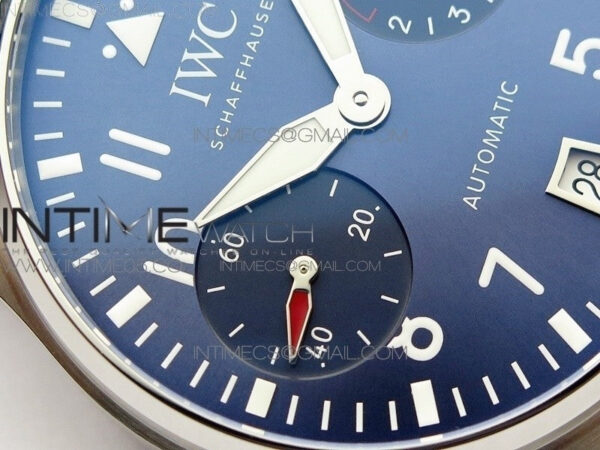 Big Pilot IW501008 Real PR SS ZF 1:1 Best Edition Blue Dial on Blue Leather Strap A51111 - Image 7