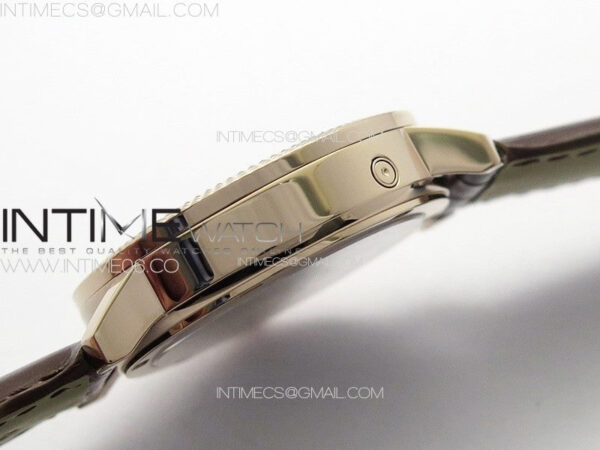 Calatrava 5057 Cortina Watch 50th Anniversary RG YSF 1:1 Best Edition White Dial on Black Leather Strap A240 - Image 10