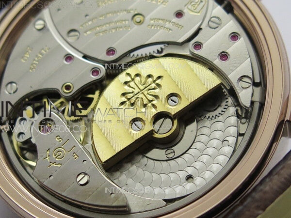 Calatrava 5057 Cortina Watch 50th Anniversary RG YSF 1:1 Best Edition White Dial on Black Leather Strap A240 - Image 21