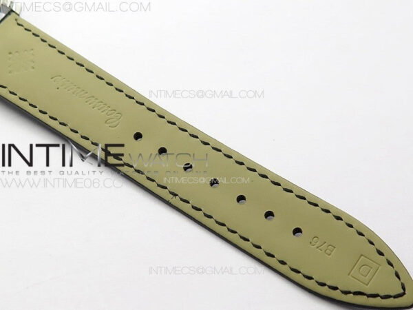 Calatrava 5057 Cortina Watch 50th Anniversary SS YSF 1:1 Best Edition Gray Dial on Black Leather Strap A240 - Image 28