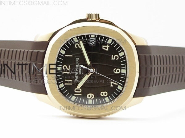 Aquanaut 5167R RG ZF 1:1 Best Edition Brown Dial on Brown Rubber Strap 324CS (Free box) - Image 3