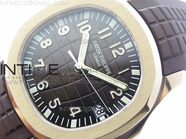 Aquanaut 5167R RG ZF 1:1 Best Edition Brown Dial on Brown Rubber Strap 324CS (Free box) - Image 4