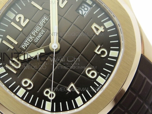 Aquanaut 5167R RG ZF 1:1 Best Edition Brown Dial on Brown Rubber Strap 324CS (Free box) - Image 5