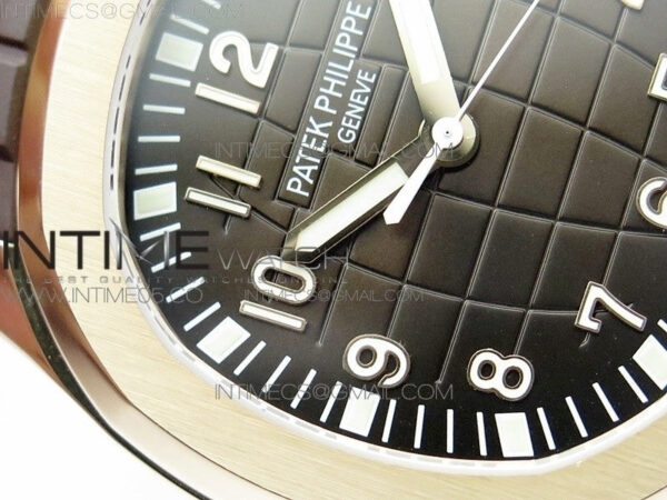 Aquanaut 5167R RG ZF 1:1 Best Edition Brown Dial on Brown Rubber Strap 324CS (Free box) - Image 7