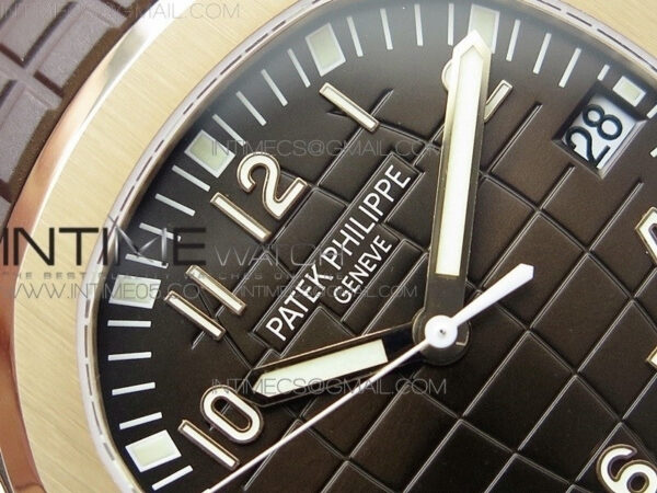 Aquanaut 5167R RG ZF 1:1 Best Edition Brown Dial on Brown Rubber Strap 324CS (Free box) - Image 8