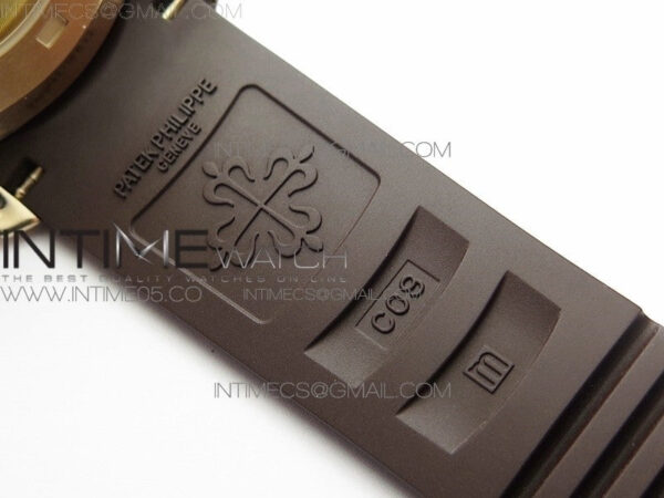 Aquanaut 5167R RG ZF 1:1 Best Edition Brown Dial on Brown Rubber Strap 324CS (Free box) - Image 20