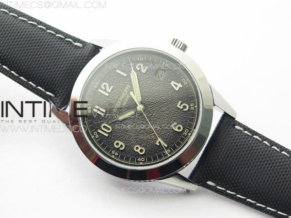 Calatrava 5226G SS PPF 1:1 Best Edition Gray Rock Dial on Black Nylon Strap 330CS - Image 2