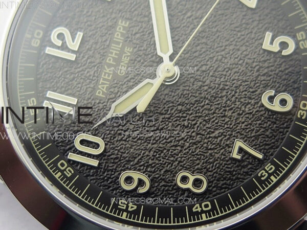 Calatrava 5226G SS PPF 1:1 Best Edition Gray Rock Dial on Black Nylon Strap 330CS - Image 8