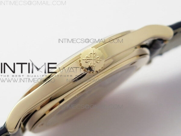 Calatrava 5296R RG ZF 1:1 Best Edition White Dial Blue Hands on Blue Leather Strap 324CS (Free box) - Image 9