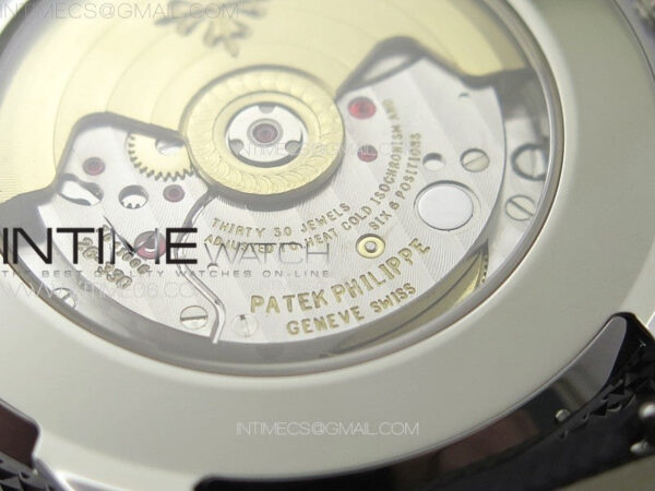 Calatrava 5226G SS PPF 1:1 Best Edition Gray Rock Dial on Black Nylon Strap 330CS - Image 23