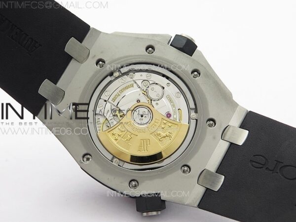 Royal Oak Offshore Diver 15710 APSF 1:1 Best Edition Black Dial on Black Rubber Strap V2 A3120 Super Clone - Image 8