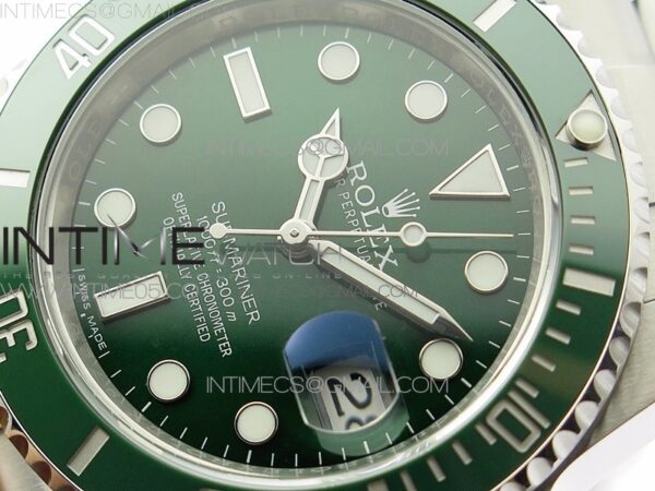 Submariner 116610 LV Green Ceramic ARF 1:1 Best Edition 904L SS Case and Bracelet A2824 V4 - Image 5