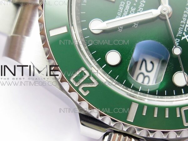 Submariner 116610 LV Green Ceramic ARF 1:1 Best Edition 904L SS Case and Bracelet A2824 V4 - Image 4