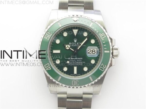 SUBMARINER 116610 LV GREEN CERAMIC ZZF (V3)