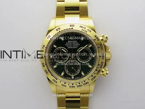 Daytona 116508 904L to YG VSF 1:1 Best Edition Green Dial on YG Bracelet DD4130