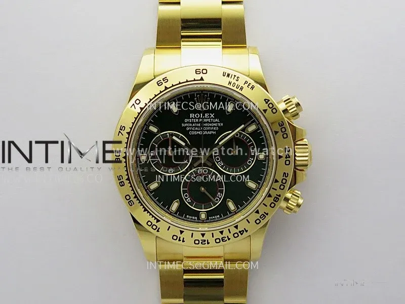 Daytona 116508 904L to YG VSF 1:1 Best Edition Green Dial on YG Bracelet DD4130