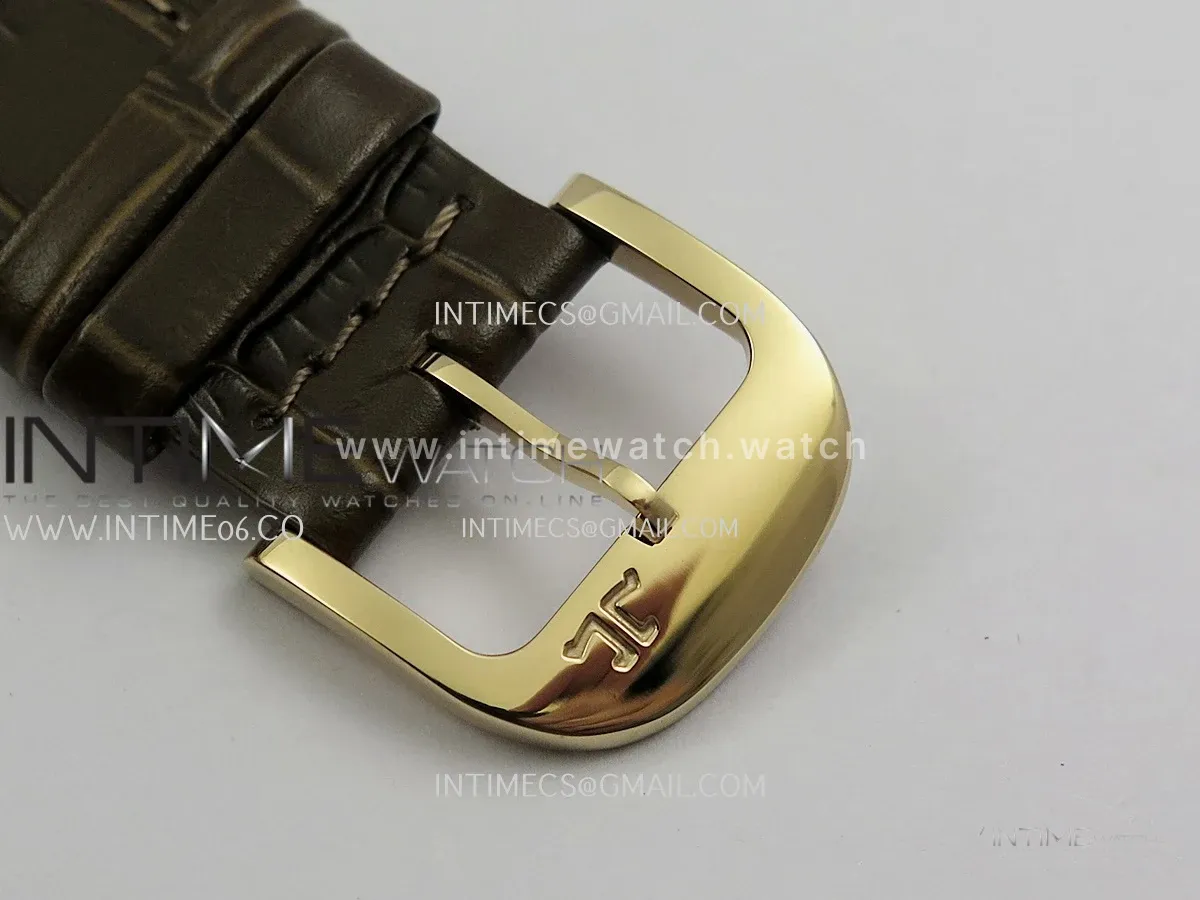 Master Ultra Thin Moon 1368420 RG GF 1:1 Best Edition Gray Dial on Brown Leather Strap Asian 925