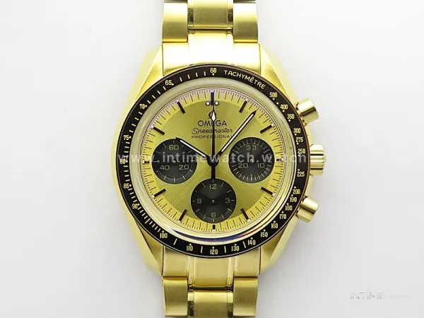 Speedmaster YG RMF Best Edition YG/Black Dial on YG Bracelet Lemania HW