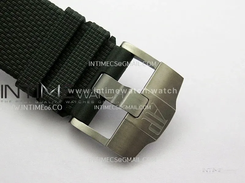 Royal Oak Offshore 44mm Black Ceramic JF 1:1 Best Edition Black Dial On Black Rubber Strap A3126