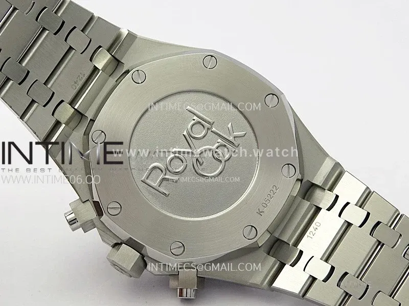 Royal Oak Chrono 26331ST SS IPF 1:1 Best Edition Black Dial Blue subdial on SS Bracelet A7750