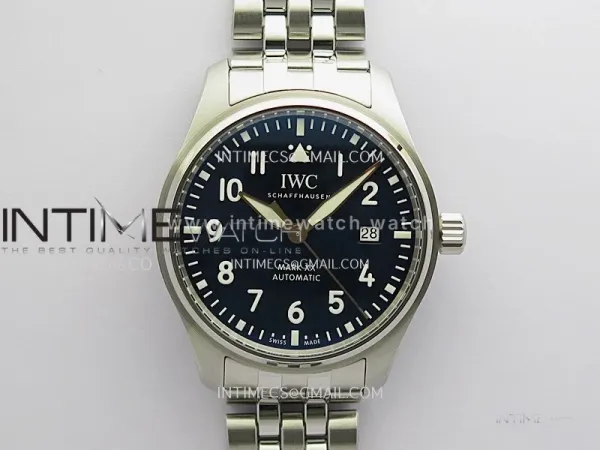 Pilot Mark XX IW328204 Gold Handset MZF 1:1 Best Edition Blue Dial On SS Bracelet A2892