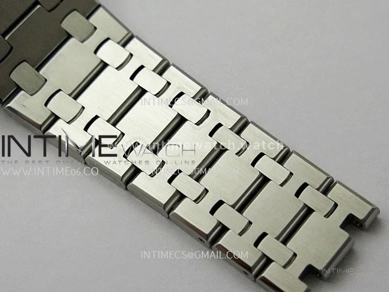 Lady Royal Oak 33mm 67651 SS/Diamond Bezel A7F 1:1 Blue Textured Dial on SS Bracelet Ronda Quartz to AP Cal.2713