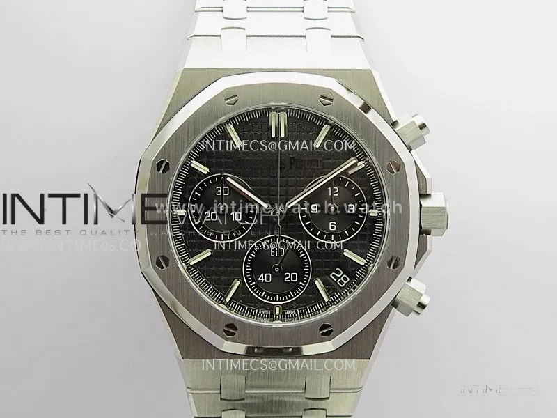 Royal Oak Chrono 26240 50th SS V2 DDF 1:1 Best Edition Black Dial On SS Bracelet Super Clone DD4401