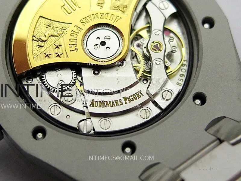Royal Oak 37mm 15450 SS ZF 1:1 Best Edition Gray Textured Dial on SS Bracelet SA3120 Super Clone