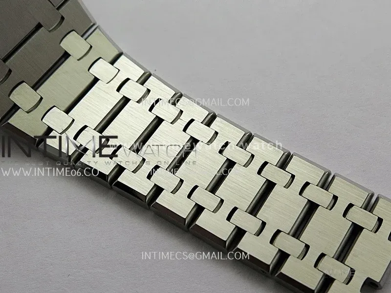Royal Oak 41mm 15500 SS ZF Free Sprung V4 1:1 Best Edition Blue Textured Dial On SS Bracelet Super Clone A4302